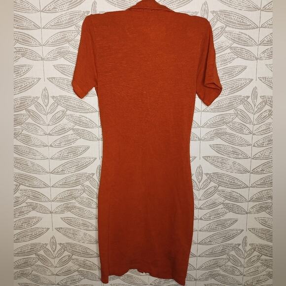 Monrow Shirred Dress Supersoft Button Front Retro Velma Revolve - Picture 6 of 7